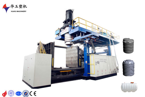 เครื่องเป่าขึ้นรูป IBC ความจุ 3000 ลิตร 3 ชั้นแบบ Co-Extrusion พร้อมระบบควบคุม PLC+Touch Screen